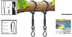 2 Pack 19 Inch Tree Swing Rope with Heavy Duty Hooks – Durable Outdoor Fun