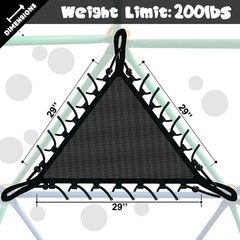 Net Chair for 10FT 11FT Climbing Dome, Sturdy Climber Dome Accessories, Easy …
