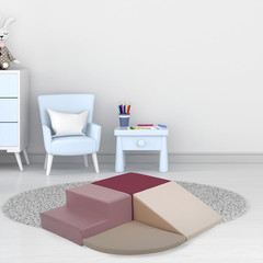 Playtime Essentials 4-Piece First Steps Corner Climber Climbing Foam Block Set f