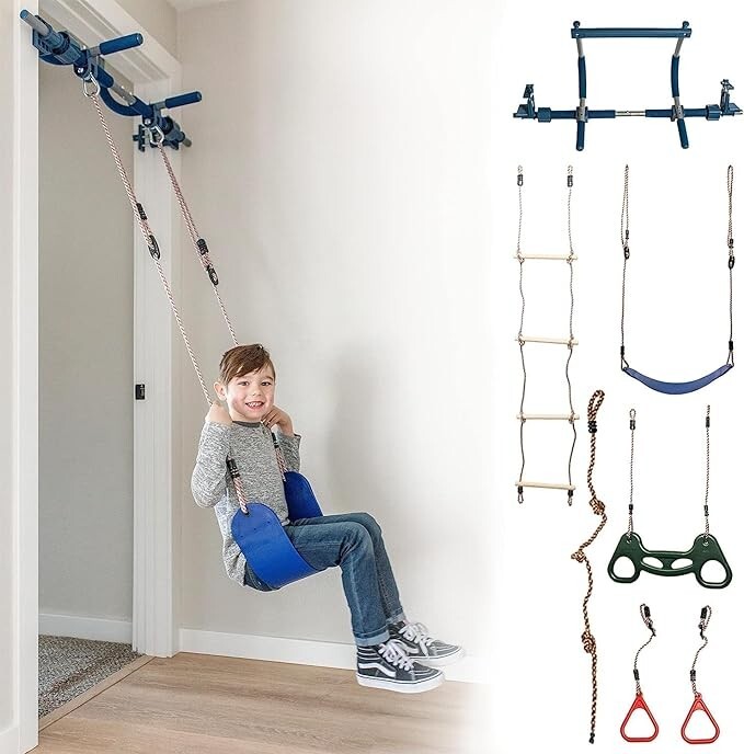 Gym1 4-Piece Doorway Swing Set, For Kids and Adults