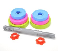 Adjustable Dumbrbell Toy Colorful Weight Set Kids