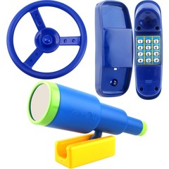 Playground Accessories Swingset Steering Wheel Plastic Telescope Telephone Sw…