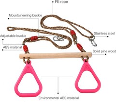 Trapeze Bar Gym Rings – Swing Set Accessories for Kids