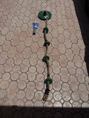 Tree Swing for Kids,Climbing Rope with Platforms,Disc Swing Seat Set Green