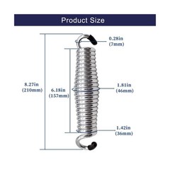 2Pack Heavy Duty Porch Swing Springs, 1600lb Capacity, Corrosio… Fast USA SHIP