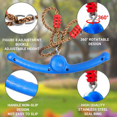 Ninja Warrior Obstacle Course Set for Kids – 52ft Slackline & More!