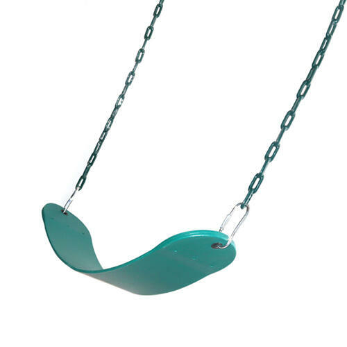 (2x) GREEN Swing Set Seat Durable Vinyl Coated Chains 120# Capacity Playground