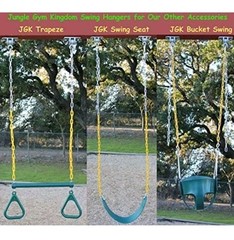 Jungle Gym Kingdom Heavy Duty Swing Hangers Playground Porch Yoga Seat Trapeze