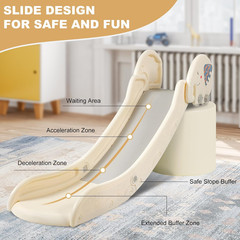 Indoor Couch Slide for Toddlers 1-3, Kids Baby Toddler Slide, Add-On for Modular