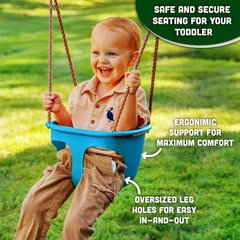 Acorn Adventures Toddler Swing Seat – Baby Bucket Swing for Outdoor Backyard & P