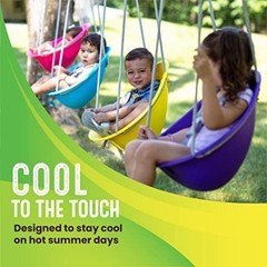 Swurfer Coconut Toddler Swing – Comfy Baby Swing Outdoor, 3- Point Adjustable…