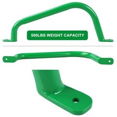 2 Set Metal Playground Safety Handle 17 inch, Outdoor Swing Set Safety Grab Bar