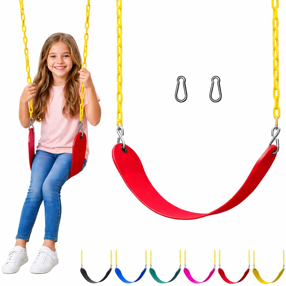 Jungle Gym Kingdom Swing for Outdoor Swing Set – Pack of 1 Swing Seat Replacemen