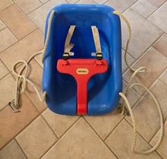 Little Tikes Baby 2 In 1 Snug’n Secure Swing Outdoor High Back Blue