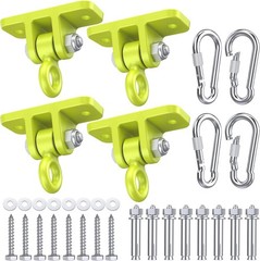 Swing Hangers for Wooden Sets Pack of 4 Heavy Duty Swingset Hardware with Lockin