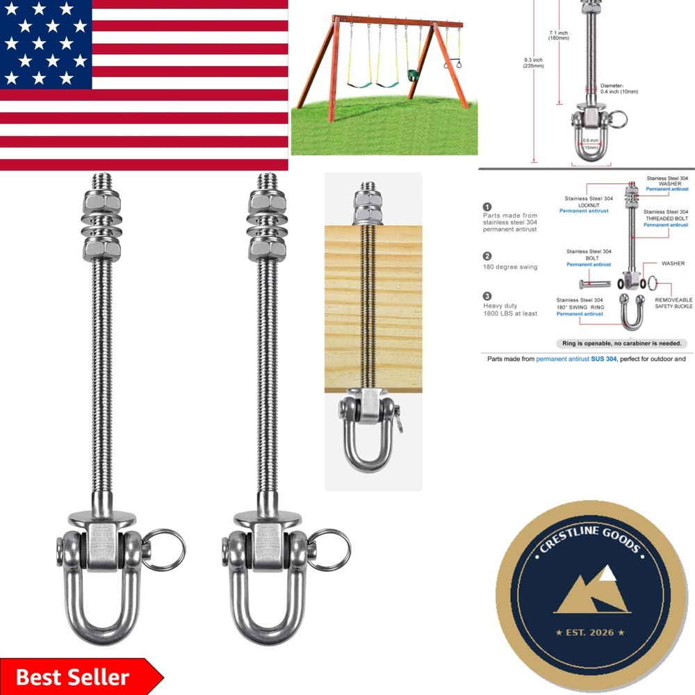 Heavy Duty Swing Hangers with 1800LB Limit – Complete Installation Kit Included