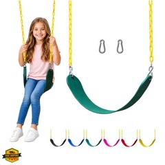 Swing for Outdoor Swing Set – Swing Seat Replacement Kit with Heavy Duty Chai…