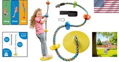 Colorful Tree Swing Set – Outdoor Playground Accessories