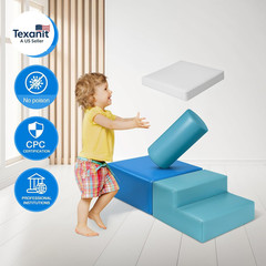 6-Piece Soft PU Leather Toddlers Climbing Toys for Baby – Kids Foam Climbing Blo