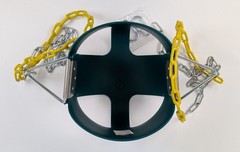 Resoul Toddler Bucket Swing Seat 2-5 Years Heavy Duty Green Play Set Swings