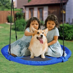 700Lbs Spinner Swing Kids Round Mat Swing Great for Tree, Swing Set Backyard