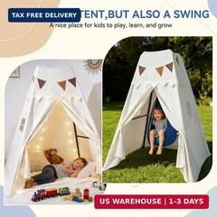 Swing Stand Frame with Sensory Pod Swings and Kids Tent,Play Tent,Heavy Duty Met