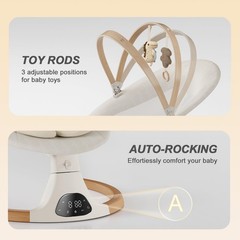 Baby Swings for Infants, Baby Swing, Infant Swing with 5 Speeds, 10 Lullabies…