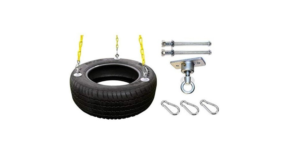 Eastern Jungle Gym Heavy-Duty 3-Chain Rubber Tire Swing Seat
