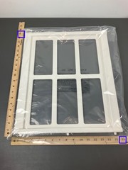 Backyard Discovery Playground Window Frame – White Plastic with Multiple Opening