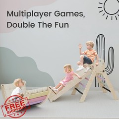 investfun Pikler Triangle Set Purple Cushion Car