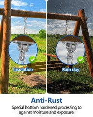 Heavy Duty Swing Hangers, Indoor-Outdoor Hooks, 2-Pack