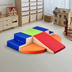 6-Piece Soft-Surface Climbing Blocks, PU Leather, 25D Dense Foam