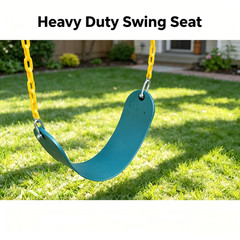 Heavy Duty Outdoor Swing Seat Set Replacement Playground Swing Accessories Green