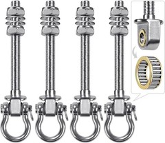 Swing Hangers W/ Bearing 6 Pack Stainless Steel 304 Swing Hooks Wood & Metal