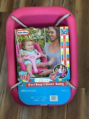 Little Tikes Swing 2-in-1 Snug and Secure Outdoor Baby Swing Magenta