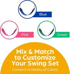 Green Swing for Outdoor Swing Set – Easy Installation & Safe for Kids