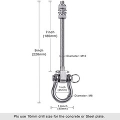 Heavy Duty Swing Hangers with Bearings – Set of 4 Stainless Steel 304 Hardwar…