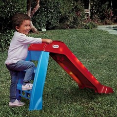 Red Light-Up Kids Slide with 8 LED Patterns – Perfect Fun for Ages 1.5-6