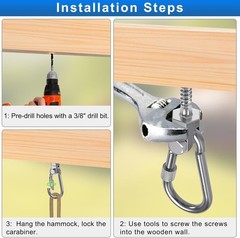 2Pcs Stainless Steel Swing Hanger 1500LB Capacity Swing Bolts for Wood Beam |…