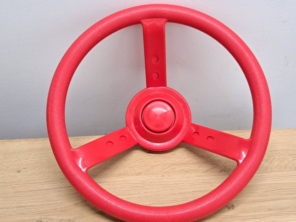Playground Plastic Steering Wheel Playset Swingset RED Outdoor Racing SHIP Drive