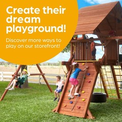 Backyard Swing Set with Monkey Bars & Trapeze, Heavy Duty Chain, Outdoor Play Eq