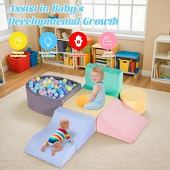 Climbing Toys for Toddlers 1-3, Foam Climb Blocks for Baby，6-Piece Baby Climb…