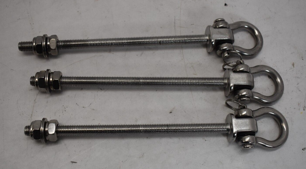 Lot of 3 Bearing Silent Heavy Duty Swing Hanger Permanent Anti-Rust 180° Swing