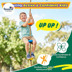 Tree Swing for Kids 330LB Capacity, Climbing Rope with Platforms and Disc Swing