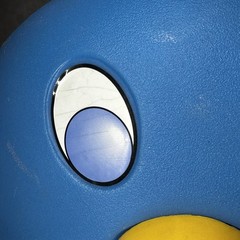 Vintage Step 2 Penguin Swing Blue Toddler Baby