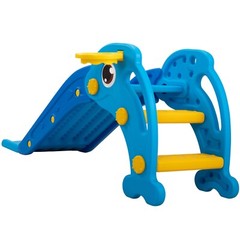TOBBI 3 in 1 Kids Slide & Climber,Baby Activity Center w/ Basketball Hoop & Ball