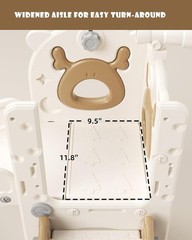 7 in 1 Toddler Slide Kids Indoor Slide for Toddlers 1-3 New Upgrade with Golf