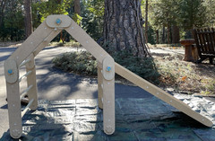 HappyMoon Montessori Climber Set w/ Rock Wall Ramp & Platforms ~ Pikler Triangle