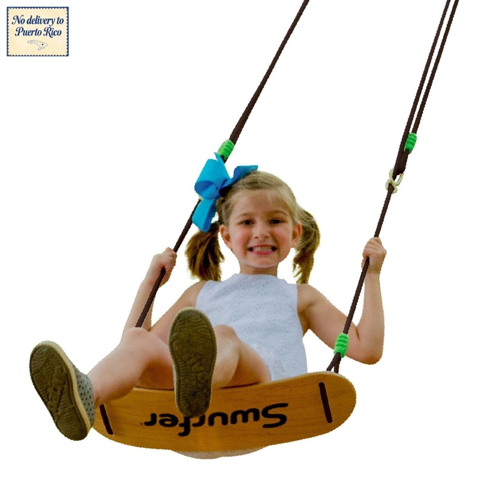 Premium Coated Maple Outdoor Swing, 150 lb Capacity, UV Rope – Ages 4+ Fast Ship