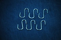 6 Piece Zinc Plated 5/16 S-Hooks swing-set hardware swing accessories strong